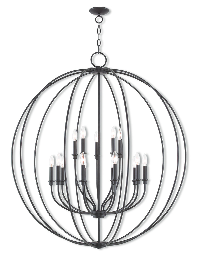 Details About Livex Lighting 46690 07 Milania Foyer Chandelier Bronze