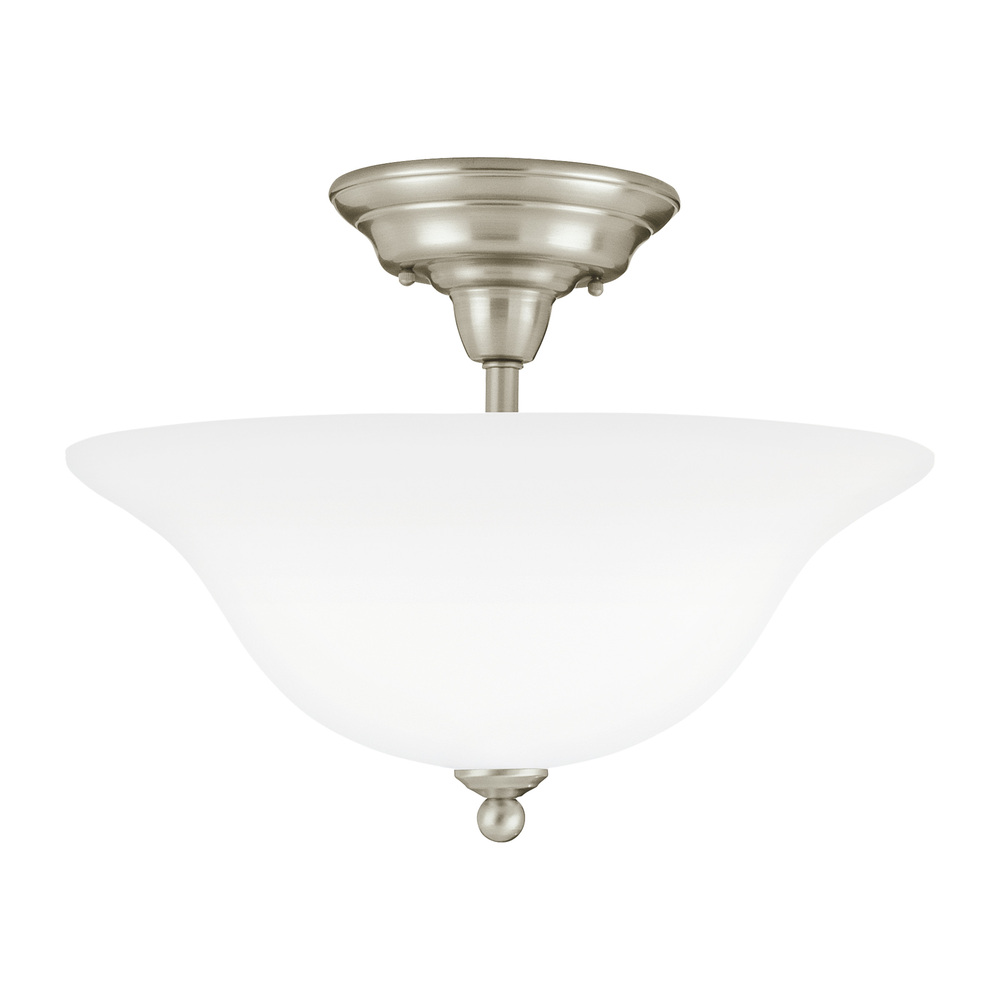 Sea Gull Lighting 75061 962 Sussex Semi Flush Mount Light Brushed